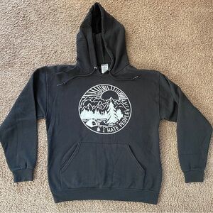 I Hate People Black Graphic Hoodie